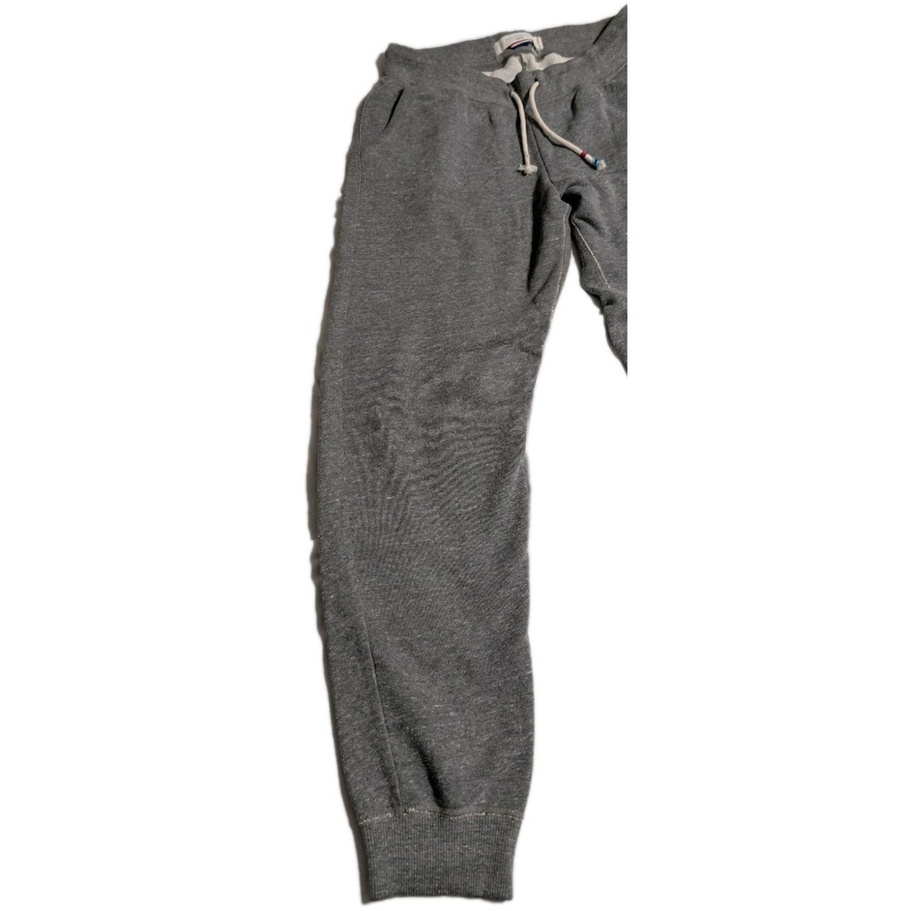Sol‎ Angeles Jogger Sweatpants Men's Medium Gray Striped Leg Drawstring - Picture 3 of 5